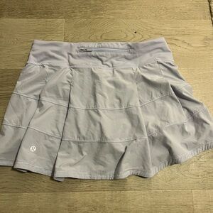 Lululemon Pace Rival Mid Rise Skirt size 6 in blue linen!